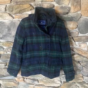 Plaid American Eagle Coat